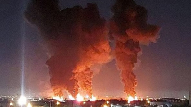 ইরানের হামলায় দাউদাউ করে জ্বলছে পেট্রোকেমিক্যাল কমপ্লেক্স