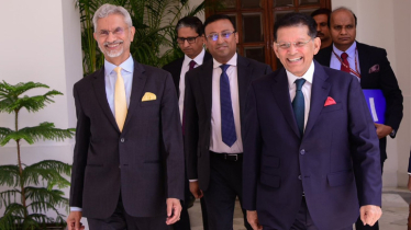 দিল্লিতে বৈঠকের পর খলিলুর রহমান ও জয়শঙ্করের একান্ত আলোচনা