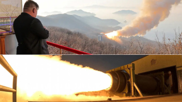 নতুন শক্তি অর্জন উত্তর কোরিয়ার, হাই-থ্রাস্ট মিসাইল পরীক্ষা করলেন কিম জং উন