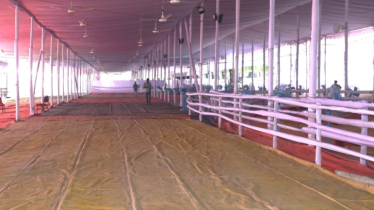 ঈদ জামাতের জন্য প্রস্তুত জাতীয় ঈদগাহ 