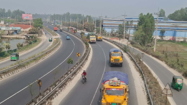 ঢাকা-টাঙ্গাইল-যমুনা সেতু মহাসড়কে নেই যানবাহনের চাপ 