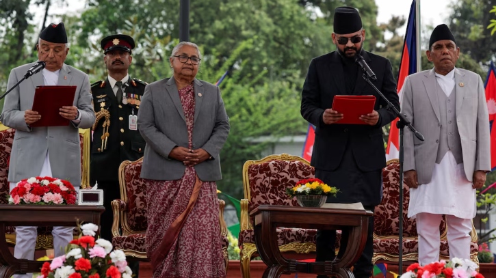 নেপালের নতুন প্রধানমন্ত্রী হিসেবে শপথ নিয়েছেন বালেন্দ্র শাহ নেপালের নতুন প্রধানমন্ত্রী হিসেবে শপথ নিয়েছেন বালেন্দ্র শাহ
