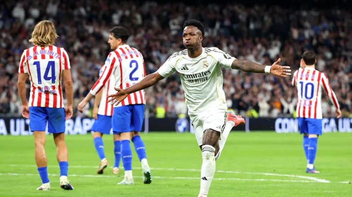 ভিনির জোড়া গোলে ‘মাদ্রিদ ডার্বি’তে রিয়ালের মধুর প্রতিশোধ ভিনির জোড়া গোলে ‘মাদ্রিদ ডার্বি’তে রিয়ালের মধুর প্রতিশোধ