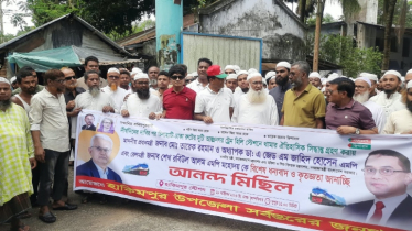 ঢাকাগামী ট্রেনের স্টপেজের অনুমতি, হিলিতে আনন্দ মিছিল ঢাকাগামী ট্রেনের স্টপেজের অনুমতি, হিলিতে আনন্দ মিছিল