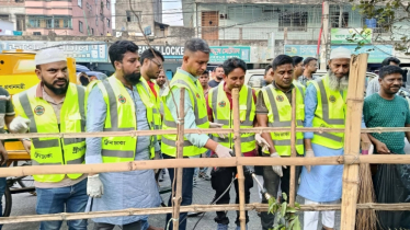 বংশাল থেকে রায়সাহেব বাজার পর্যন্ত স্বেচ্ছাসেবক দলের পরিচ্ছন্নতা অভিযান