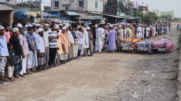 কক্সবাজারের রিসোর্টে আগুন: নারায়ণগঞ্জে এক পরিবারের ৩ জনের দাফন